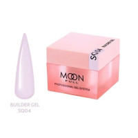 Моделючий гель Moon Full Builder Gel №SQ04 напівпрозорий рожево-ліловий (без НЕМА та ТРО), 30 мл