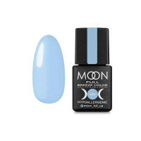 Гель-лак Moon Full Breeze №413 насичений блакитний, 8 мл