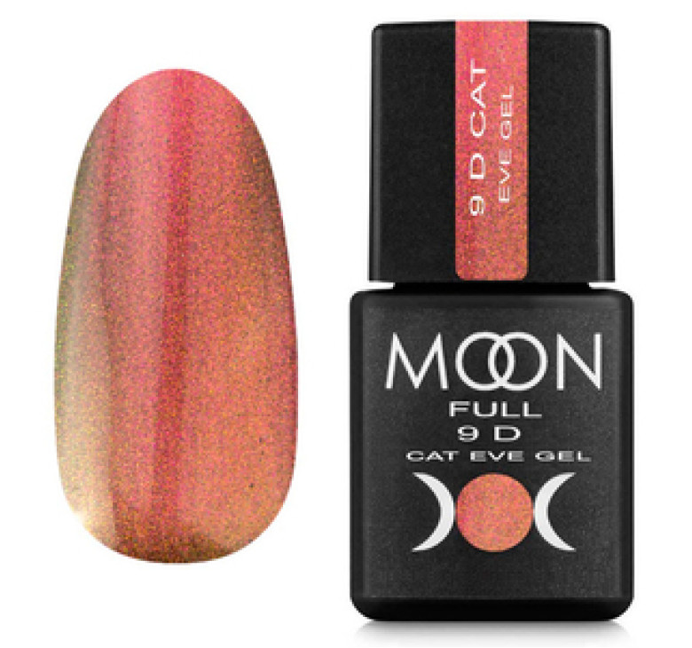 Гель-лак Moon Full Кошачий глаз Amazing 9D Cat Eye gel №002, 8 мл