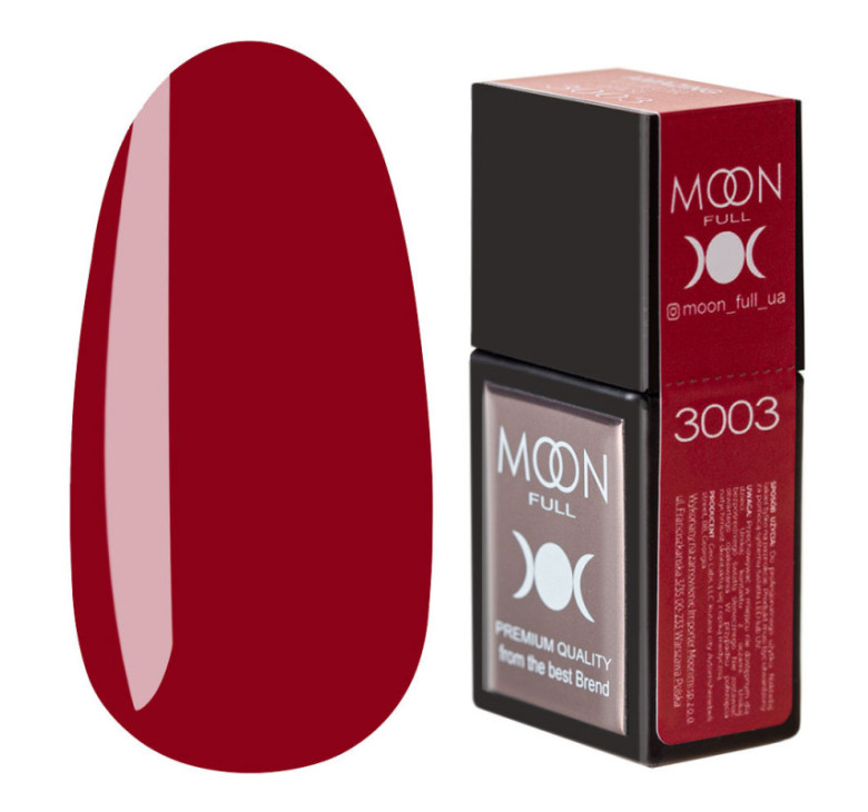 Кольорова база MOON FULL Amazing Color Base №3003 червоний, 12 мл