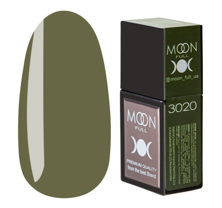 Цветная база MOON FULL Amazing Color Base №3020 оливковый, 12 мл