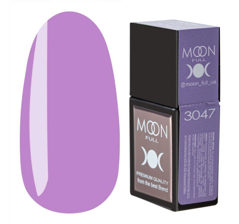 Цветная база MOON FULL Amazing Color Base №3047 лавандовый, 12 мл