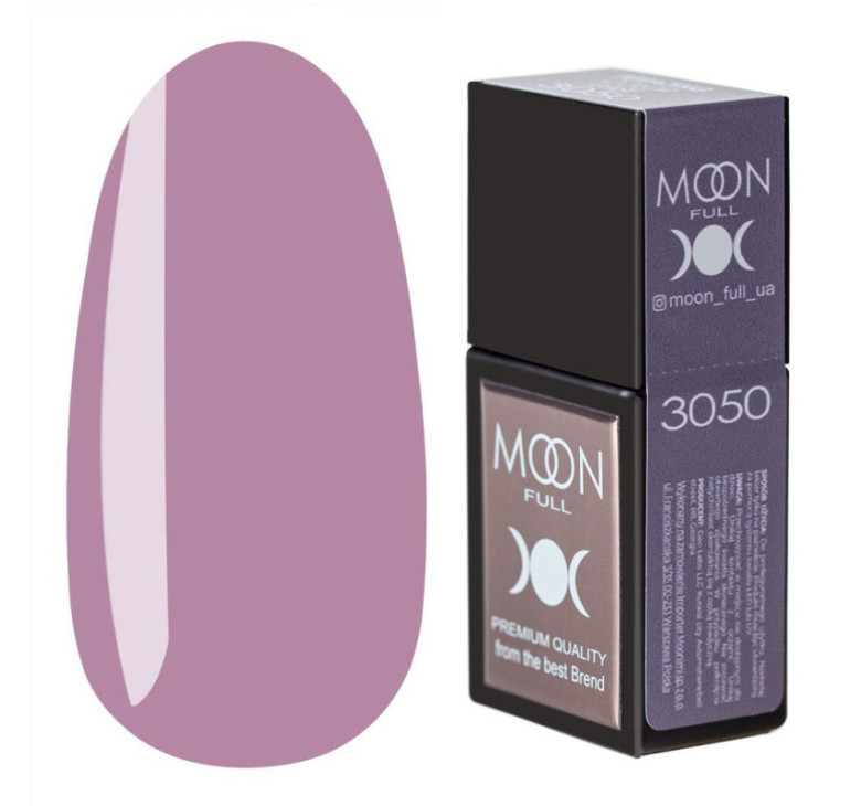 Кольорова база MOON FULL Amazing Color Base №3050 попелясто-ліловий, 12 мл