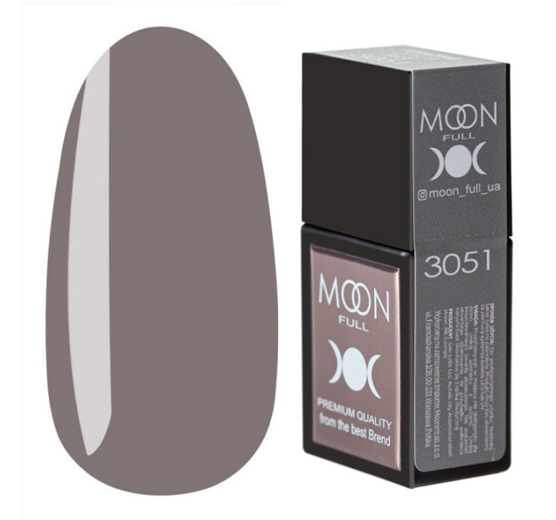 Кольорова база MOON FULL Amazing Color Base №3051 коричнево-сірий, 12 мл