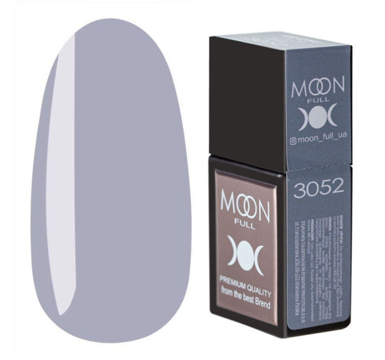 Кольорова база MOON FULL Amazing Color Base №3052 блакитно-сірий, 12 мл