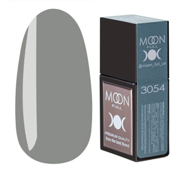 Кольорова база MOON FULL Amazing Color Base №3054 сіро-зелений, 12 мл