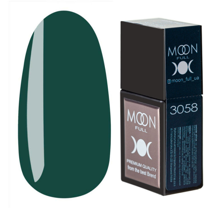Цветная база MOON FULL Amazing Color Base №3058 темно-зеленый, 12 мл