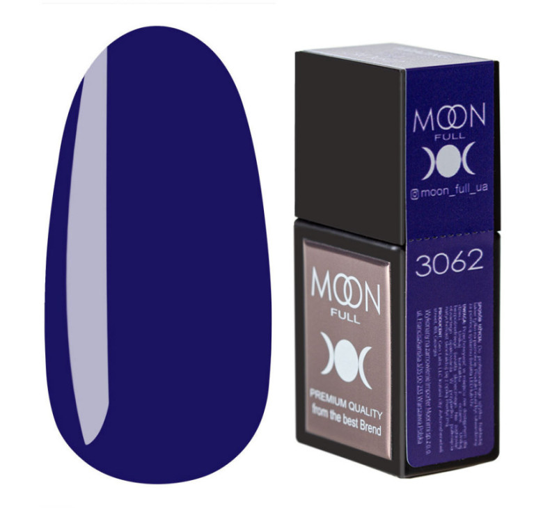 Кольорова база MOON FULL Amazing Color Base №3062 синій, 12 мл
