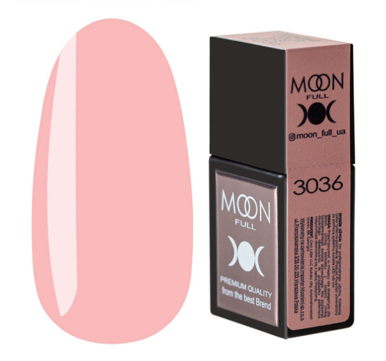 Кольорова база MOON FULL Amazing Color Base №3036 ніжний рожевий, 12 мл