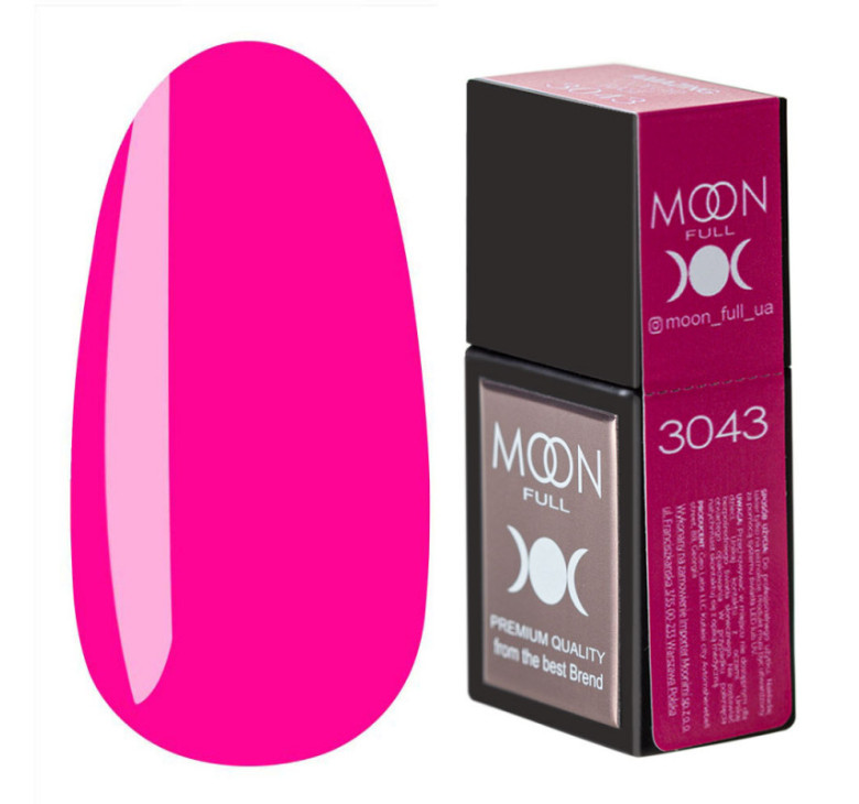 Кольорова база MOON FULL Amazing Color Base №3043 яскраво-рожевий, 12 мл