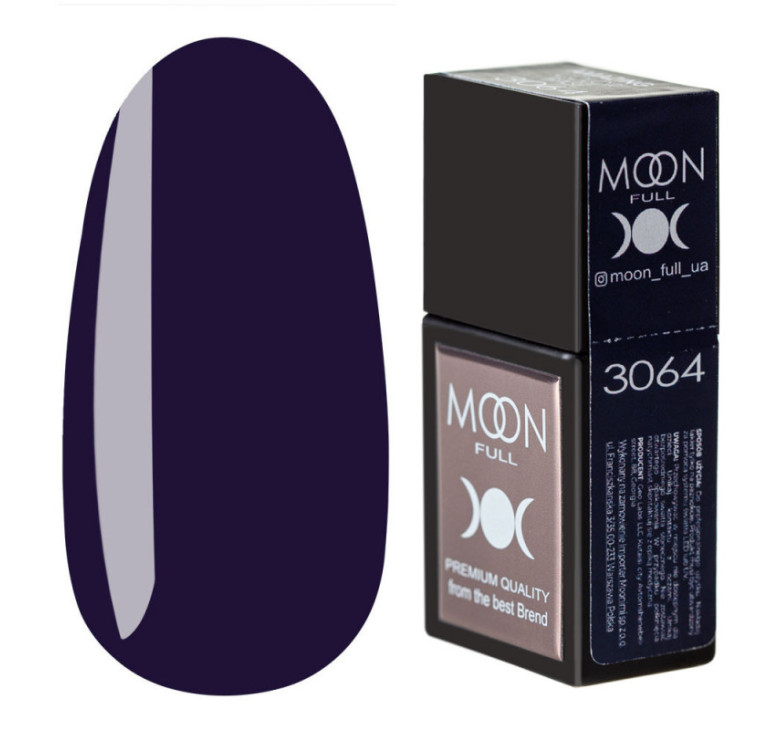 Кольорова база MOON FULL Amazing Color Base №3064 глибокий синій, 12 мл