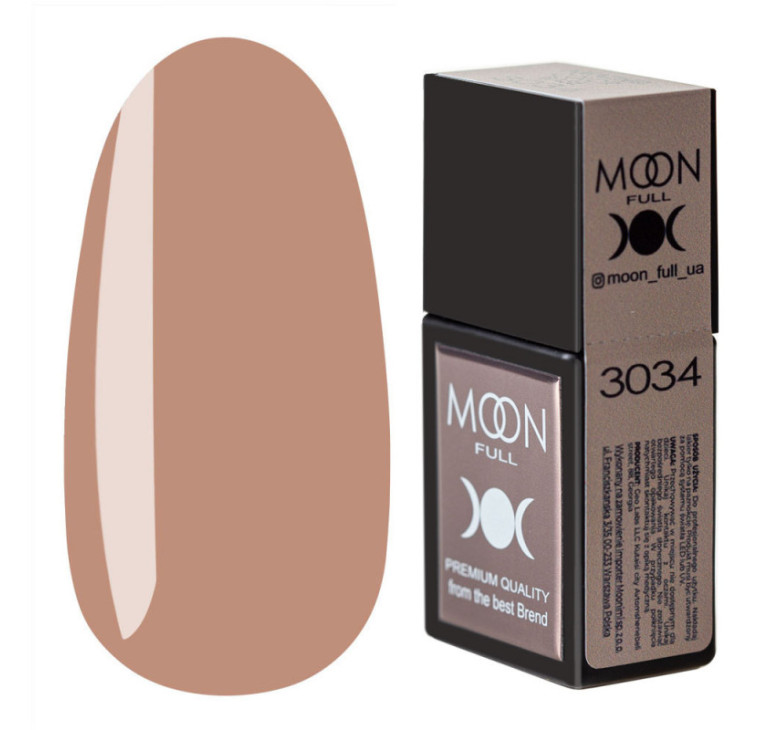 Цветная база MOON FULL Amazing Color Base №3034 бежевый, 12 мл