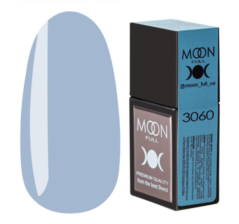 Кольорова база MOON FULL Amazing Color Base №3060 блакитний, 12 мл