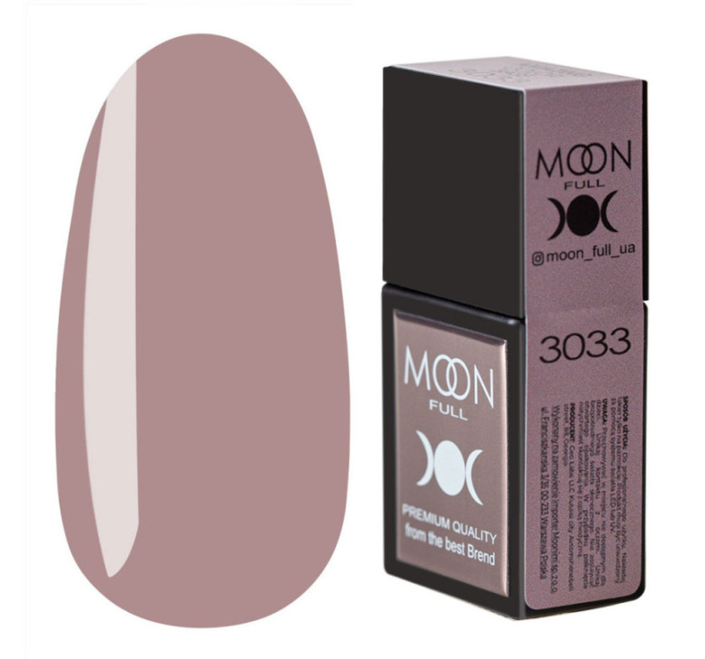 Кольорова база MOON FULL Amazing Color Base №3033 бежевий нюд, 12 мл