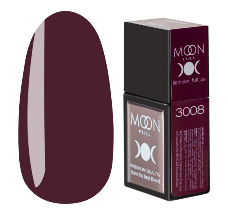 Цветная база MOON FULL Amazing Color Base №3008 пурпурно-фиолетовый, 12 мл
