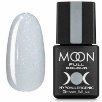 Гель-лак Moon Full Opal color №507 напівпрозорий з різнокольоровими блискітками, 8 мл