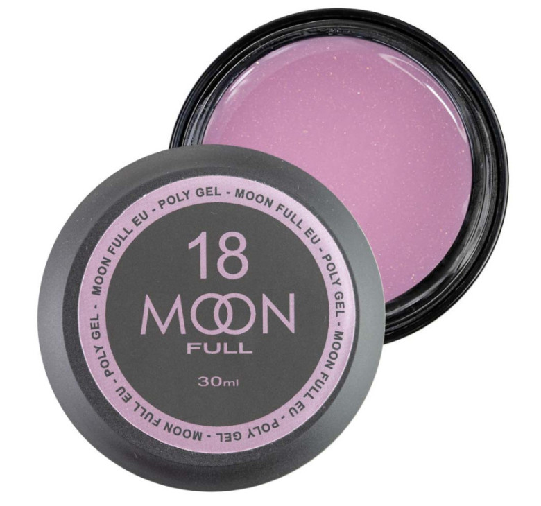 Полигель для наращивания Moon Full Poly Gel №18 розовый зефир, 30 мл