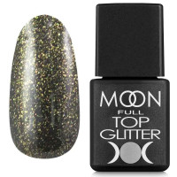 Топ для гель лаку Moon Full Top Glitter Gold №02, 8 мл