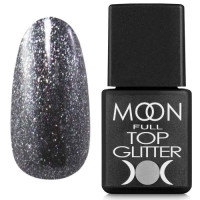 Топ для гель лаку Moon Full Top Glitter Silver №03, 8 мл