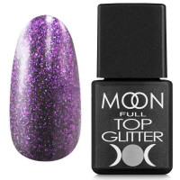 Топ для гель лаку Moon Full Top Glitter Violet №05, 8 мл