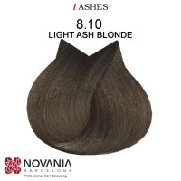 Професійна крем-фарба для волосся Novania Barcelona - Попелястий світло-русявий 60мл.