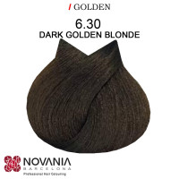 Професійна крем-фарба для волосся Novania Barcelona -  Золотистий темно-русявий 60мл.