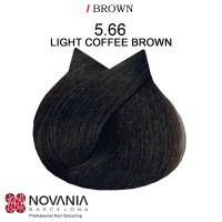 Професійна крем-фарба для волосся Novania Barcelona -  Кавовий світлий шатен 60мл.