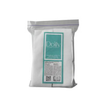 Комірець серветка для перукарів Doily 7x40см зі спанлейсу гладкі 100шт