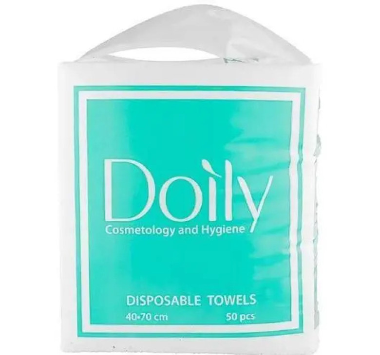 Полотенца Doily Compact 40 х 70 см в пачке из спанлейса 40 г/м2 сетка 50 шт