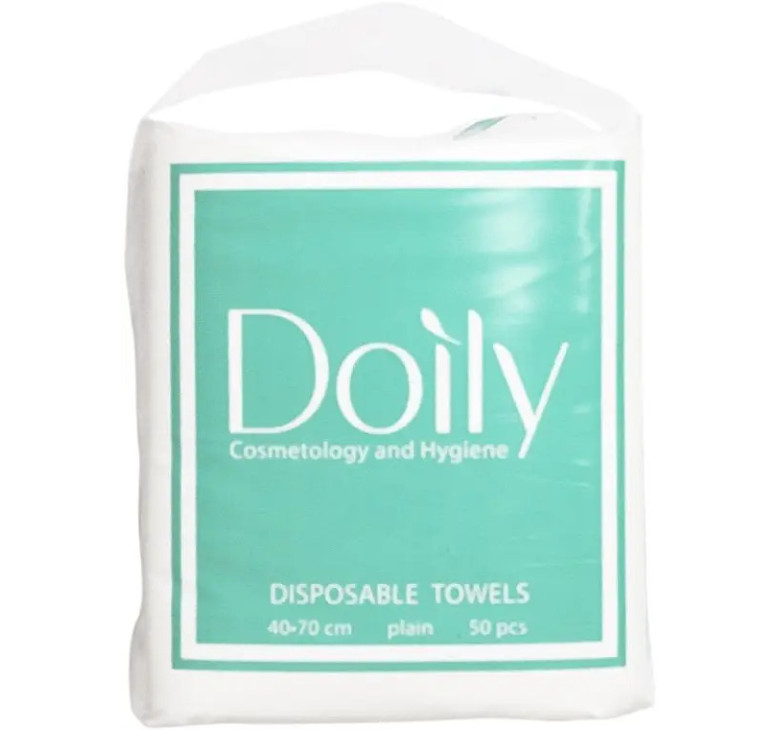 Полотенца Doily Compact 40 х 70 см в пачке из спанлейса 40 г/м2 гладкие 50 шт