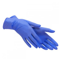 Рукавички нітрилові без пудри Polix Pro&Med блакитні M 1 рукавичка