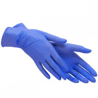 Рукавички нітрилові без пудри Polix Pro&Med блакитні L 1 рукавичка
