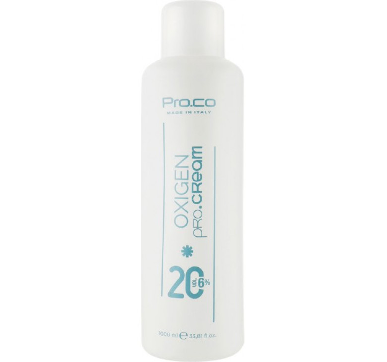 Окислитель кремообразный 6% 20 Vol Pro.Co Oxigen Pro.Cream  1000 мл