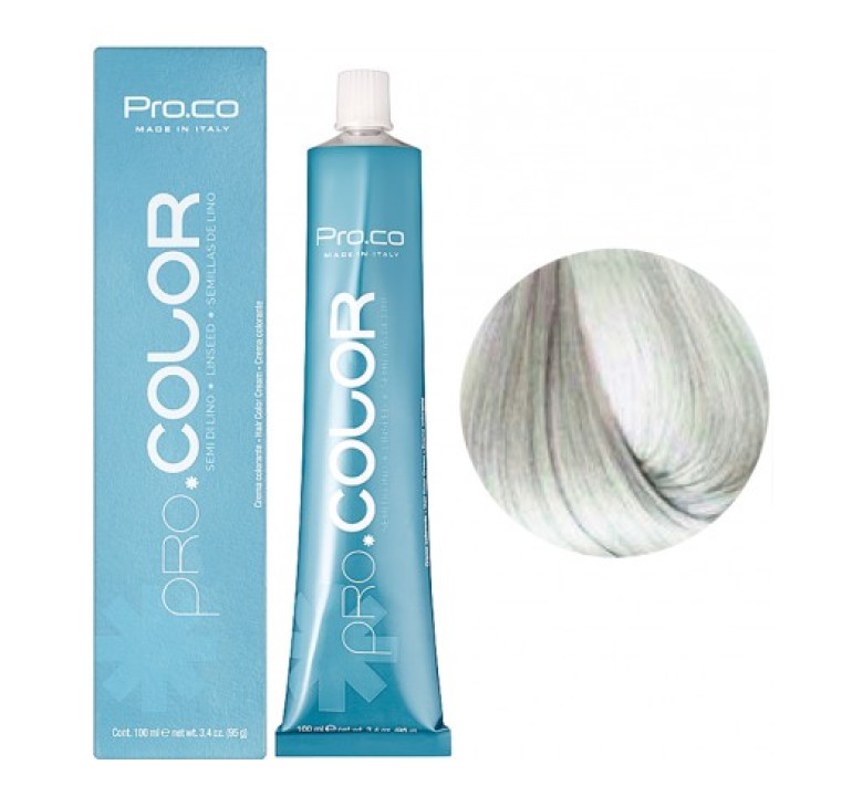 Краска для волос Pro.Co PRO.COLOR OXIDATION COLORING 11/01 блондин очень светлый натуральный пепельный 100 мл