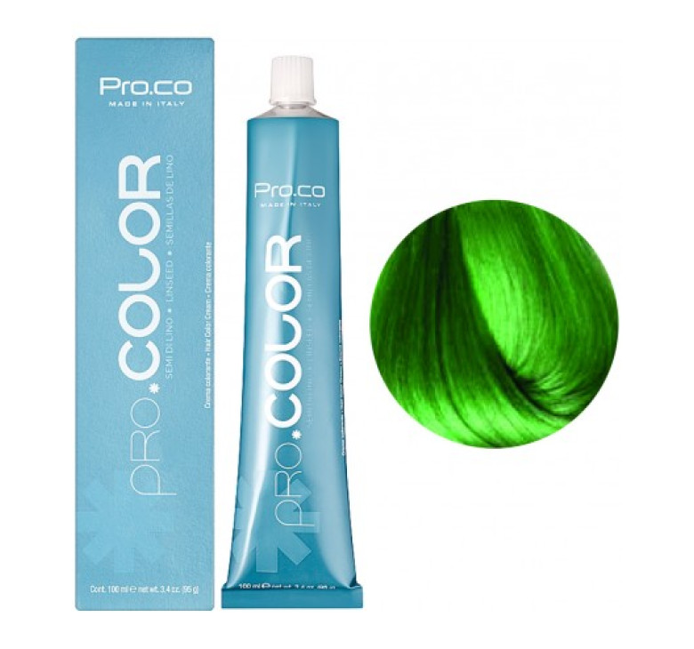 Краска для волос Pro.Co PRO.COLOR OXIDATION COLORING 3000 зеленый 100 мл