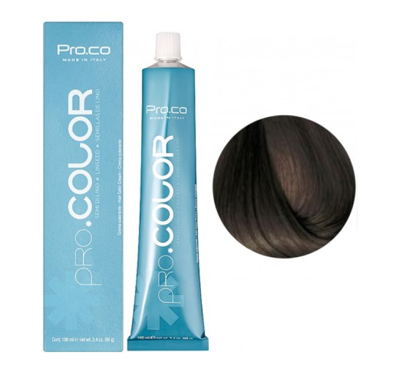 Фарба для волосся Pro.Co PRO.COLOR OXIDATION COLORING 6/01 блондин темно-попелястий натуральний 100 мл