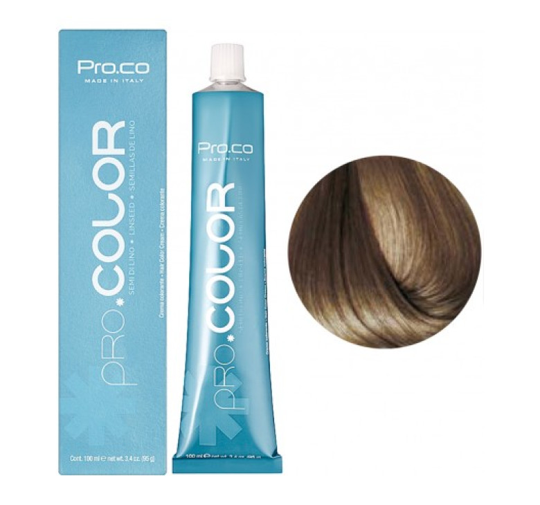 Фарба для волосся Pro.Co PRO.COLOR OXIDATION COLORING 8/01 блондин світлий попелястий натуральний 100 мл