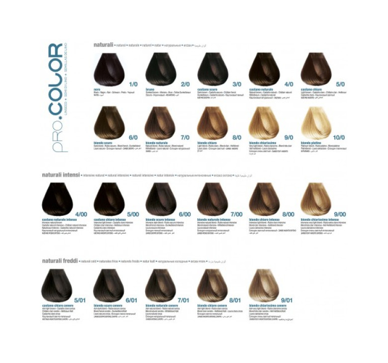 Краска для волос Pro.Co PRO.COLOR OXIDATION COLORING 1/11 чёрно-синий 100 мл