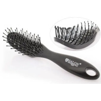 Щітка для волосся тунельна продувна SALON PROFESSIONAL 18045 чорна глянець