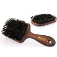 Щітка масажна для волосся дерев'яна з щетиною SALON PROFESSIONAL 7752 FM