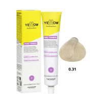 Крем - фарба для волосся безаміачна напівперманентна Yellow Professional Pure Toner 0.31 Creamy Sand, 100мл 