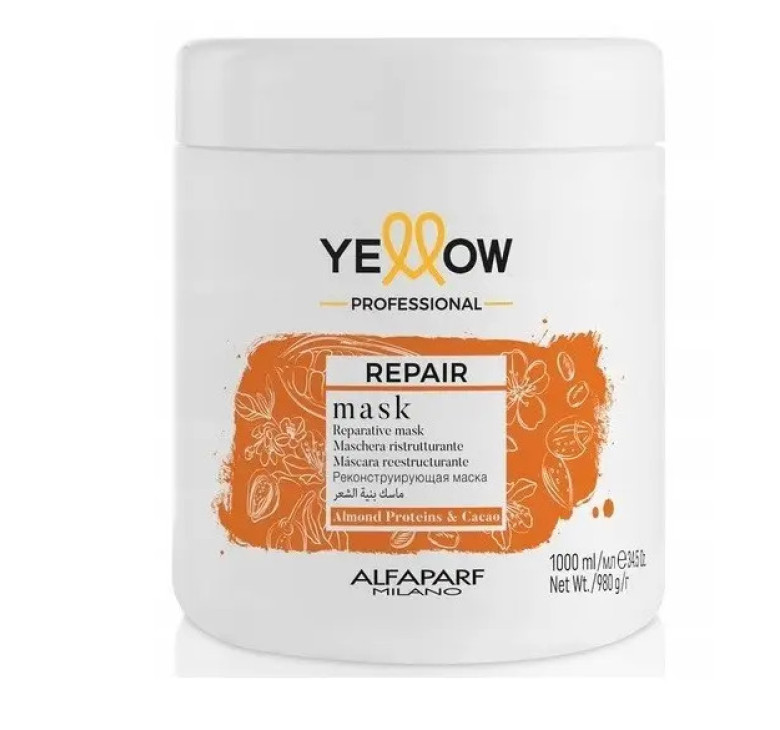 Маска Yellow Professional Repair для восстановления поврежденных волос 1000мл